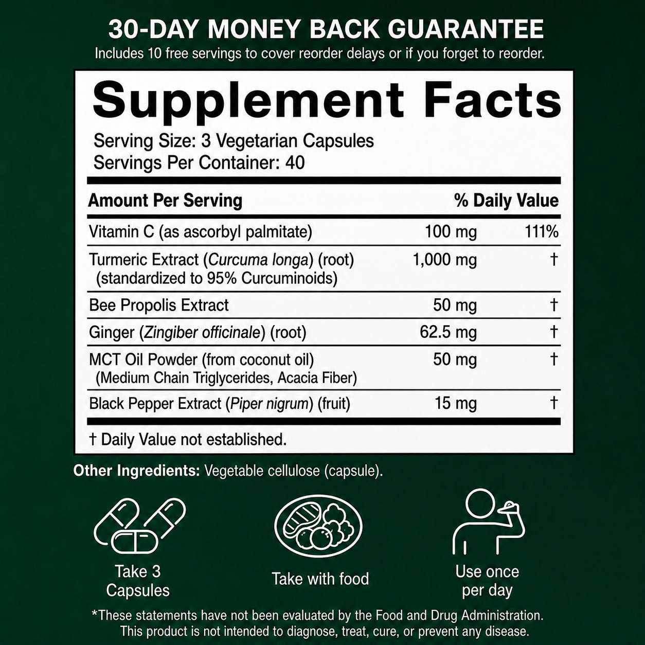 Turmeric Curcumin (1,000mg)